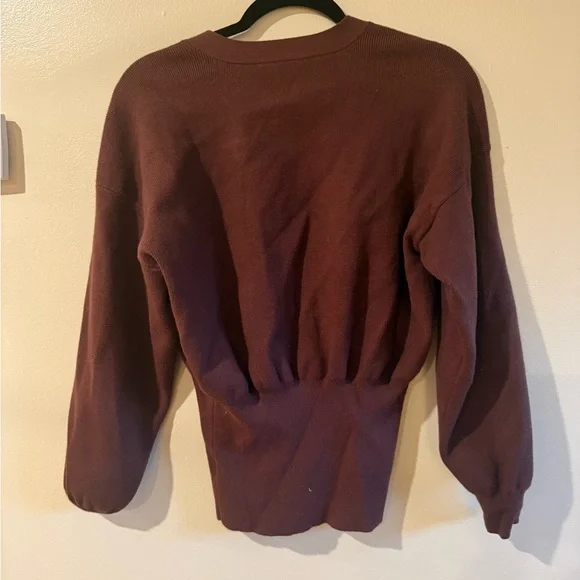 Commense Brown Cardigan with Gold Clasp - Picture 6 of 7